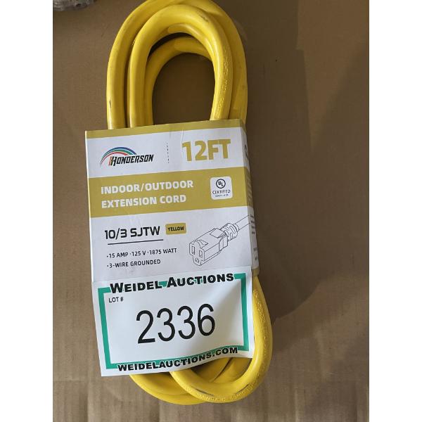 Indoor/Outdoor 12' Extention Cord