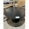 Image 1 : Round Black Pedestal Dining Table