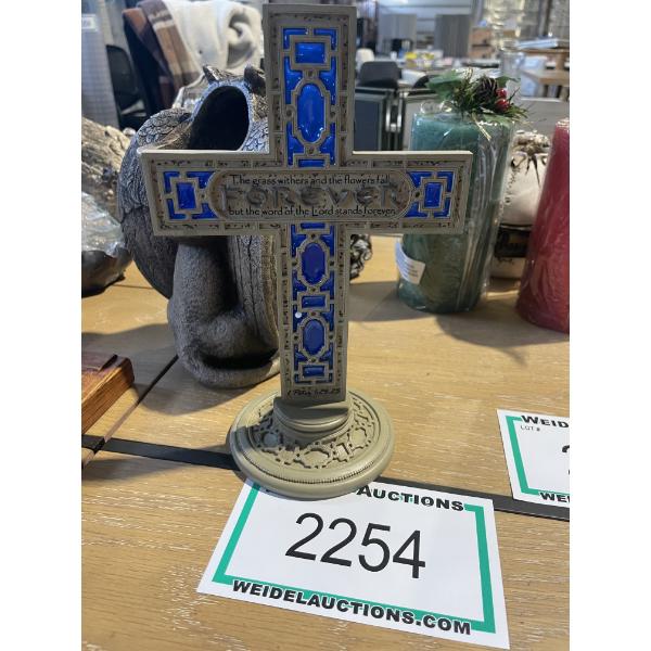 "Lord Stands Forever" Cross Figurine