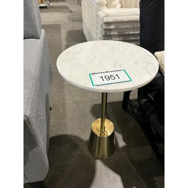 Cemil Marble Top End Table