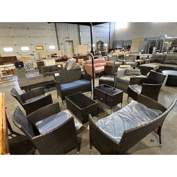 Satrogan 8 Piece Rattan Patio Set