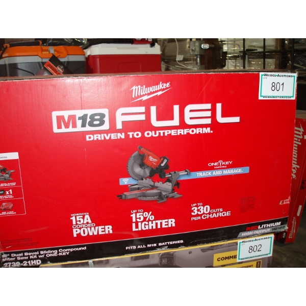 NEW Milwaukee M18 FUEL 12" Dual Bevel Sliding Compound Miter Saw