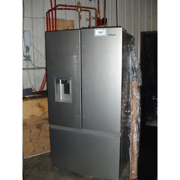 Whirlpool Stainless Steel French Door Regrigerator with ice maker and water