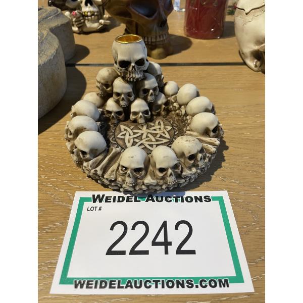 Skull Candle Holder
