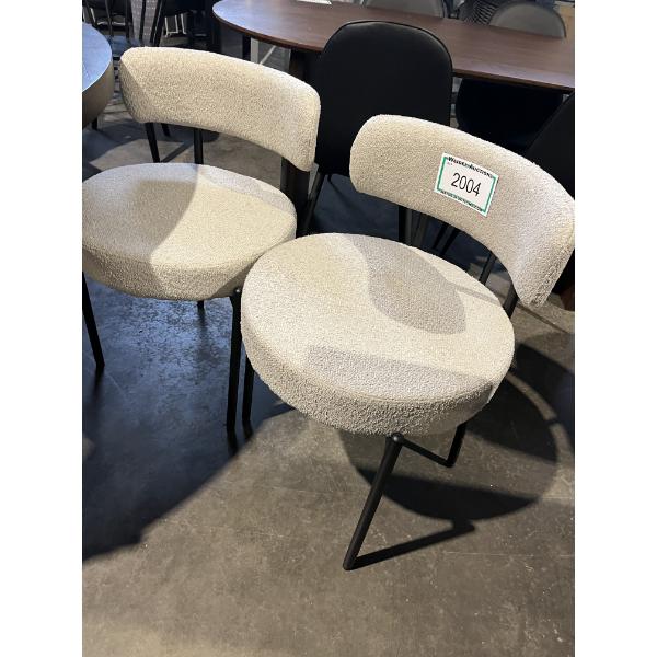 Boucle Dining Chairs, set of 2