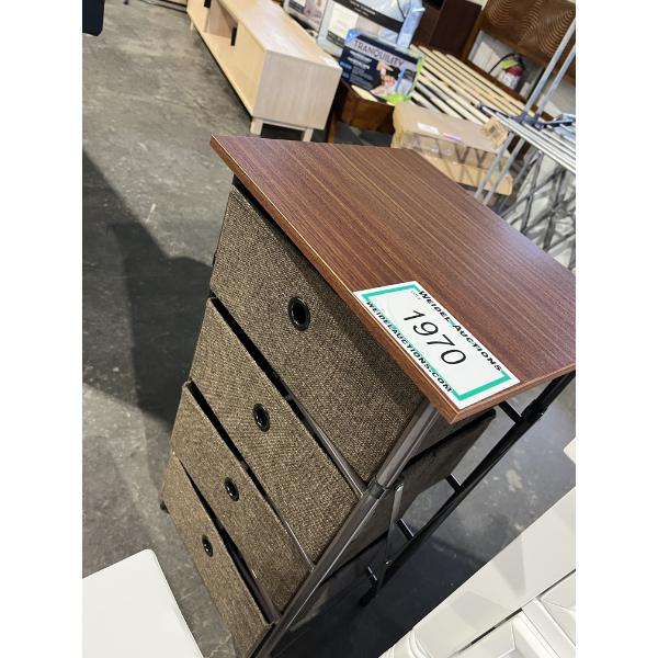 Small Side Table with 5 fabric Drawers