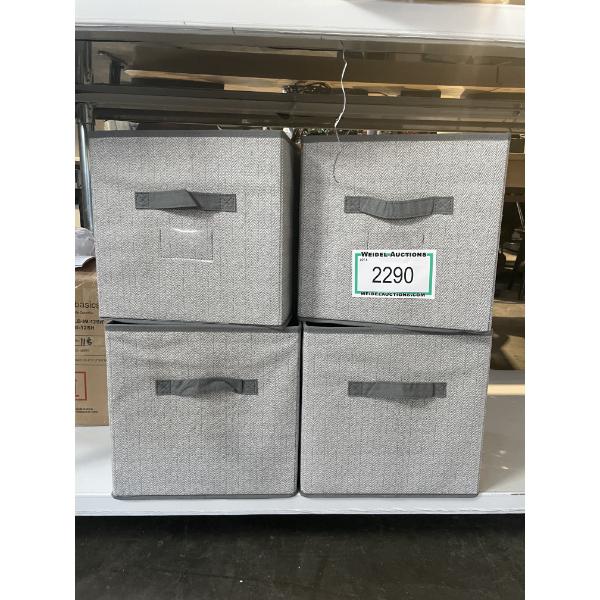 Fabric Storage Cubes, set of 4
