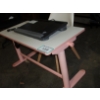 Image 1 : Childrens Pink/White Power adjustable Computer Desk