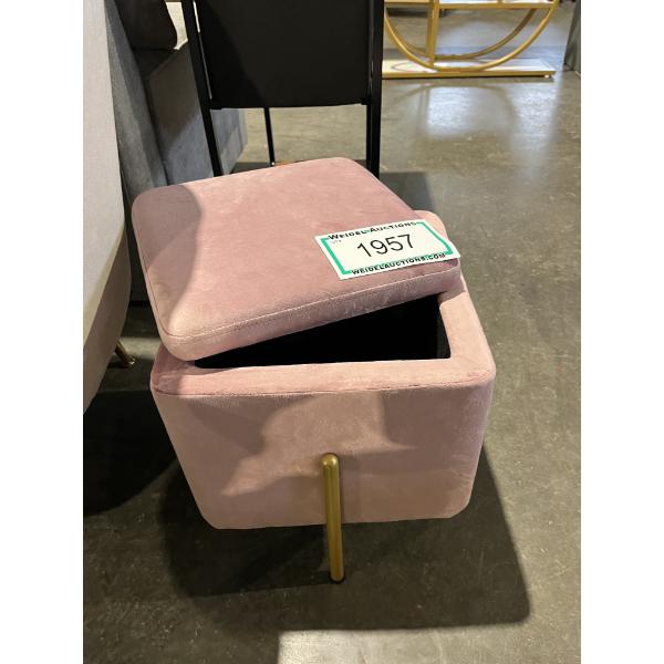 Jubaeth Velvet Ottoman