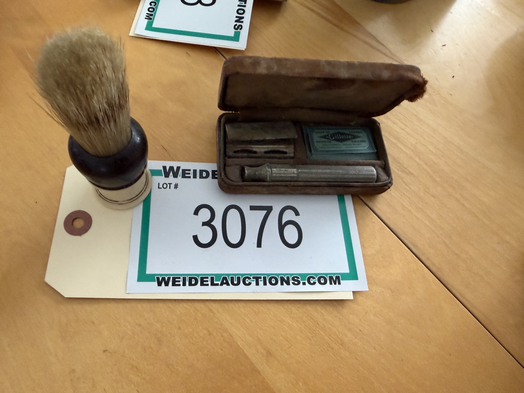 Vintage 1940's Canadian Gillette Military Khaki Safety Razor Set and ...