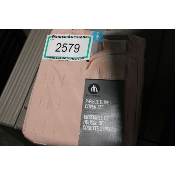 TWIN 2pc Cover Set, Salmon