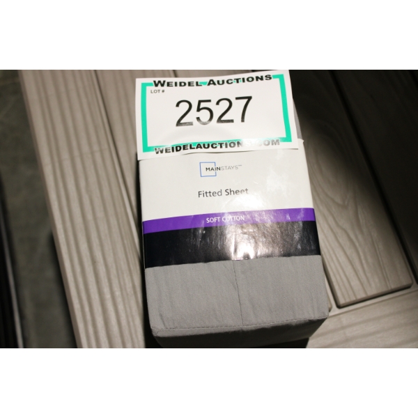 Mainstays DOUBLE Fitted Sheet, grey 