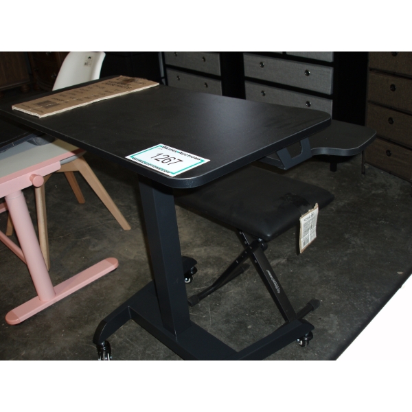 Mobile Black Computer Desk
