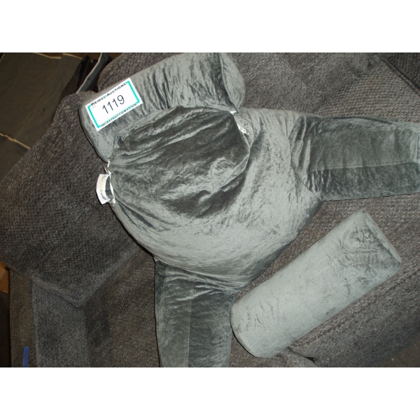 Grey-Green Back Reclining Cushion for a Couch