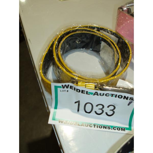 Star Studded Yellow Ladies Belt