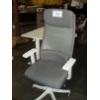 Image 1 : Grey and White Computer Chair with back supports