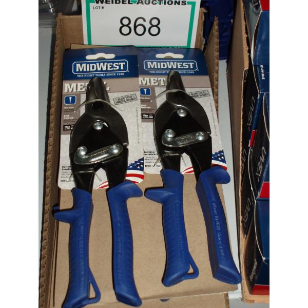 Lot of 6 new tin snips