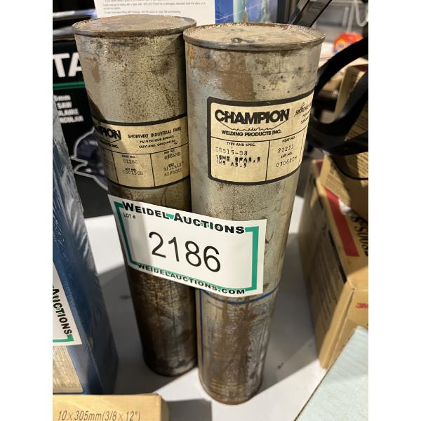 Champion Welding Electrodes, 2 cans