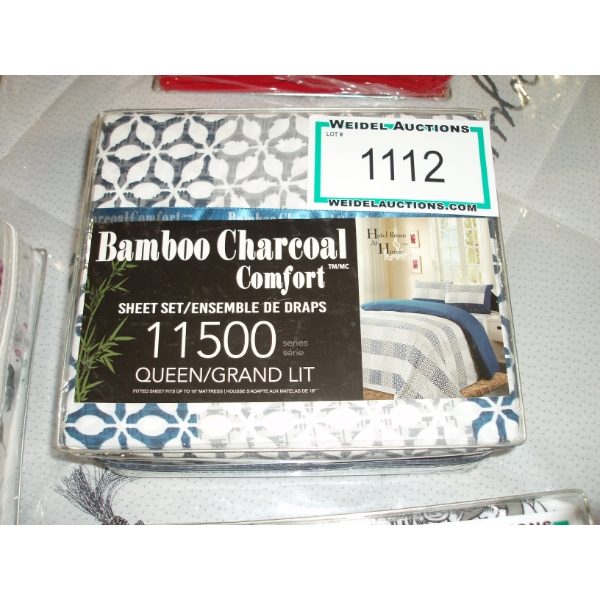 Charcol Bamboo Comfort Sheets, Queen