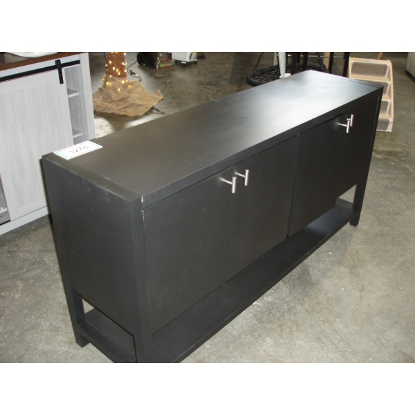 Black TV Stand, 4 door