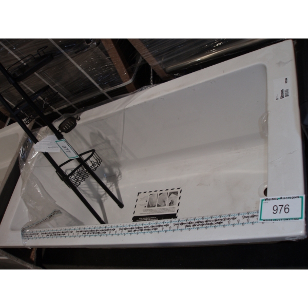 32" x 60" white bathtub, slight blemishes