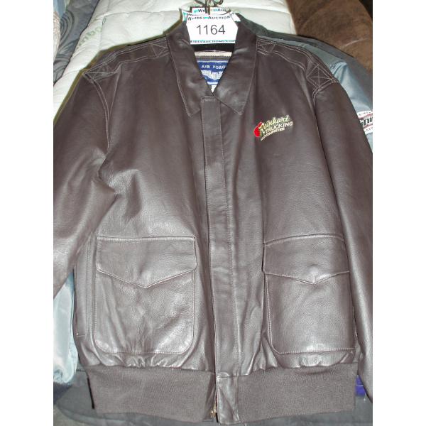 Size XL - AIRFORCE Black Leather with REINHART Trucking