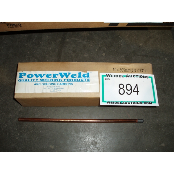 Powerweld arc gouging carbon rods - lot of 2
