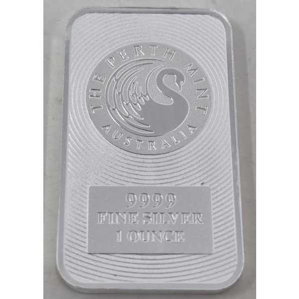 1 Oz .9999 Silver The Perth Mint Bar 