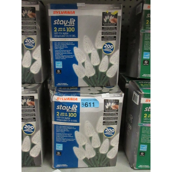 3 Sets of Sylvania C6 LED String Lights 