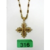 Image 1 : Camrose & Kross Jackie Kennedy Cross Necklace 