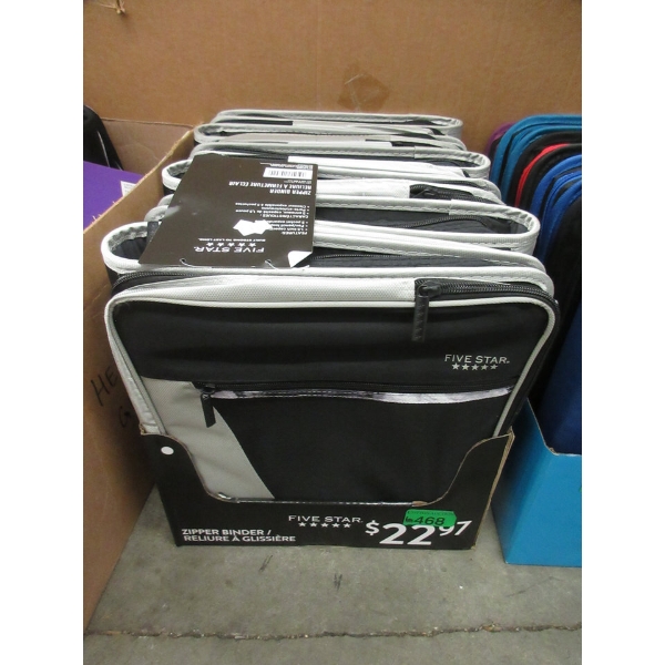 6 New Five Star 1.5" Xpanz Zippered Binders