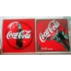 Image 1 : 2 Corrugated Cardboard Coca-Cola Signs - Double Sided