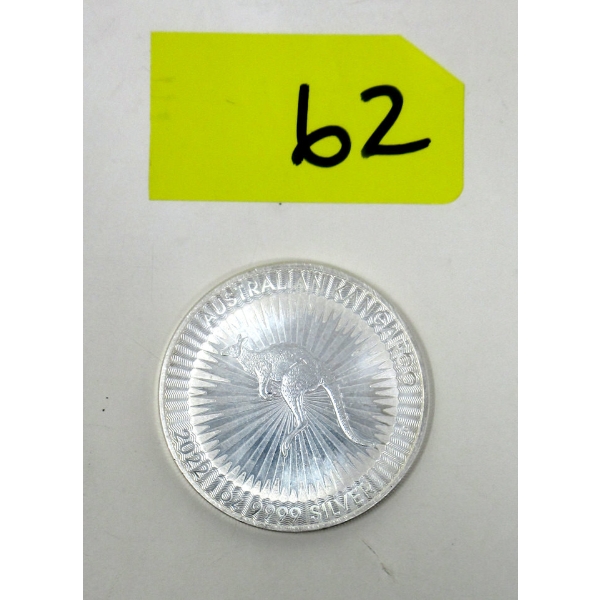 1 Oz .9999 Silver 2022 Australia Kangaroo Coin 