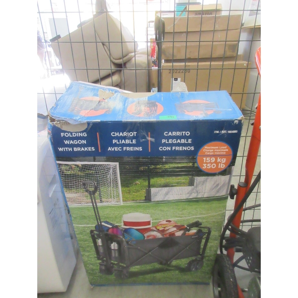 Folding Utility Wagon with Brakes