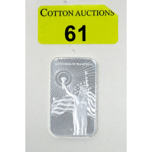 1 Oz .999 Silver American Reserve Asahi Mint Bar 