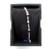 Image 3 : New Elegant 7.5" Red Garnet Bracelet with an Accent Diamond
