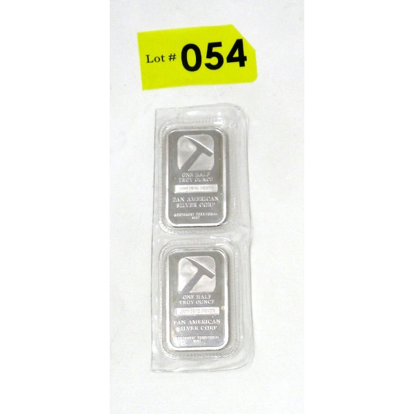 Uncut 2 x 1/2 Oz .999 Silver NWTM Bars 
