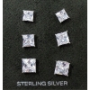 Image 1 : Brand New in Box 3 Pairs Sterling Silver Cubic Zirconia Earrings 