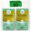 Image 1 : 2 x 1/2 Grain .999 Fine Gold Certified Bars 