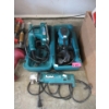 Image 1 : Makita Corded Grinder and 2 Sanders