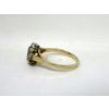 Image 3 : 14 KT Gold .47 Carat Diamond Cluster Ring - Size 10