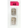 Image 1 : Uncut 2 x 1/2 Oz .999 Silver NWTM Bars 