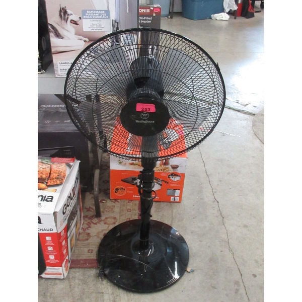 Black Westinghouse Pedestal Fan - No Box