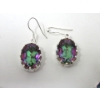Image 3 : Mystic Topaz Large Stone Necklace & Earrings