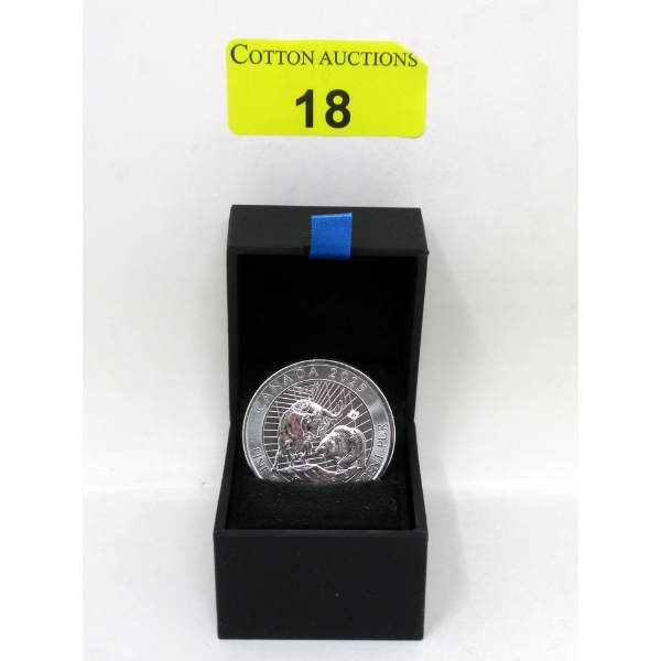 2 Oz .9999 Silver 2025 Bull/Bear Coin 