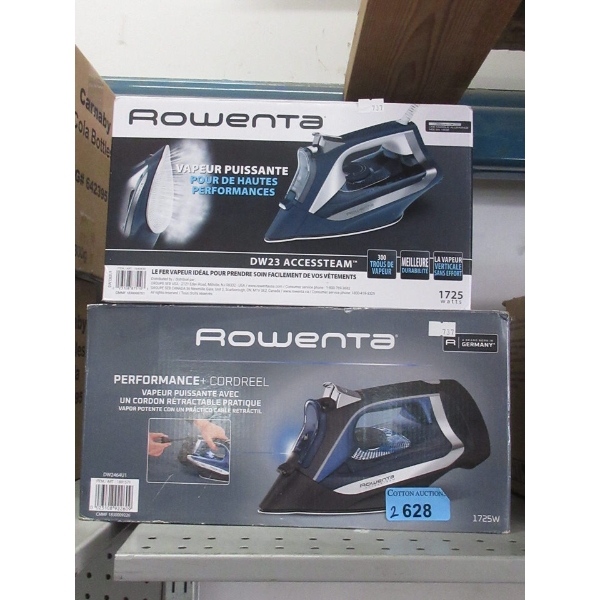 1 Rowenta DW23 & 1 Rowenta Performance Iron