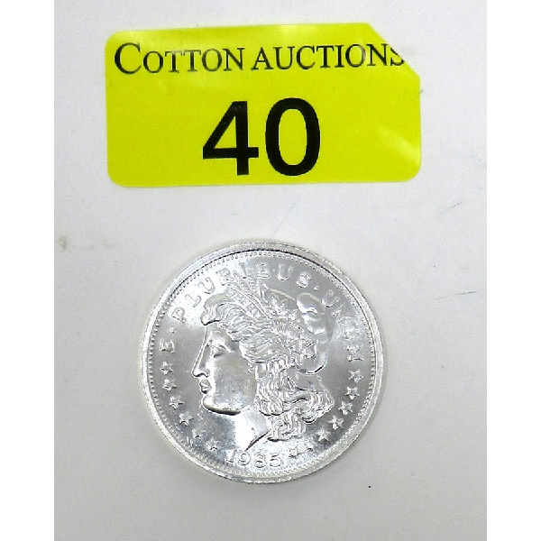 Vintage 1 Oz .999 Silver 1985 E.Pluribus.Unum Round 