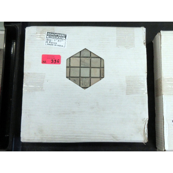 32 Boxes of New Beach Sand Mosaic Tile - 1" x 1"
