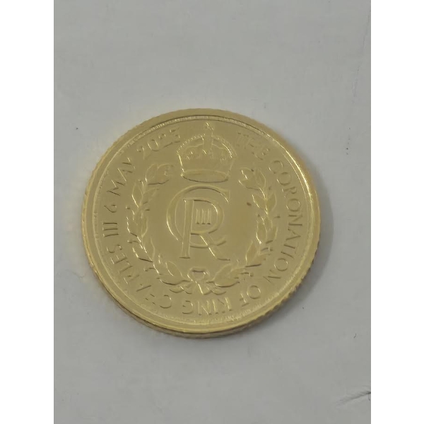 1/10 Oz .999 Fine Gold 2023 Coronation of King Charles Coin 