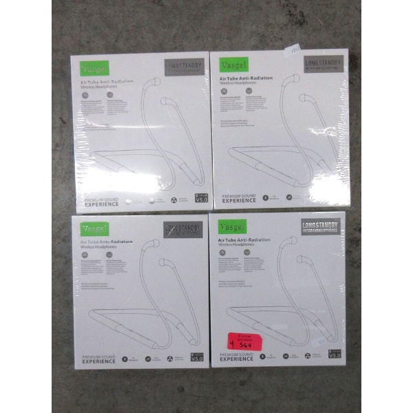 4 New Vasgel Wireless Neckband Headphones 